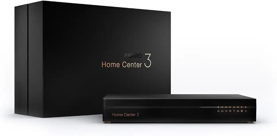 Fibaro Home Center 3 / Z-Wave 700 Smart Home Hub, Smart Home Management System mit Alexa und Google Assistant, FGHC3 EU Black