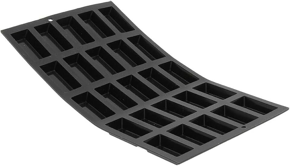de Buyer - Moul Flex - Silikon-Formen Mini "Financier" (5) - 1976.02, Schwarz