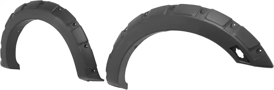 ALMULOO Fender Flare Compatible with 2019-2023 Ford Ranger 6.1' Beds Wheel Arch Covers Plastic(PP) Textured Black