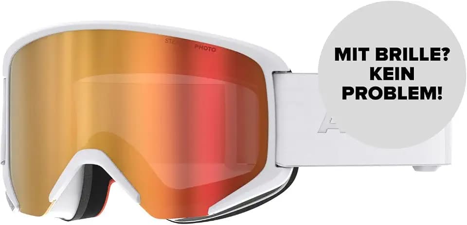 ATOMIC Skibrille Savor Photo I Outdoor-Brille mit 100% UV Schutz I Ski-Brille mit Photochrom-Scheibe I Sport-Brille mit kratzfester Beschichtung I Oversized Snowboardbrille