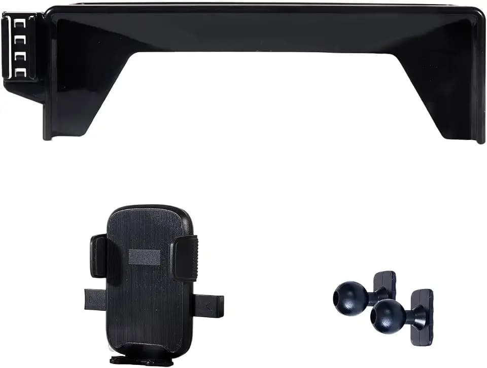 Phone Mount Holder for Honda Accord 2026 2025 2024 2023 Accessories Accessory 11th Gen Prime Hybrid Sport EX-L Touring Sport-L 12.3" Screen, Sunglasses Storage Box Plastic Black
