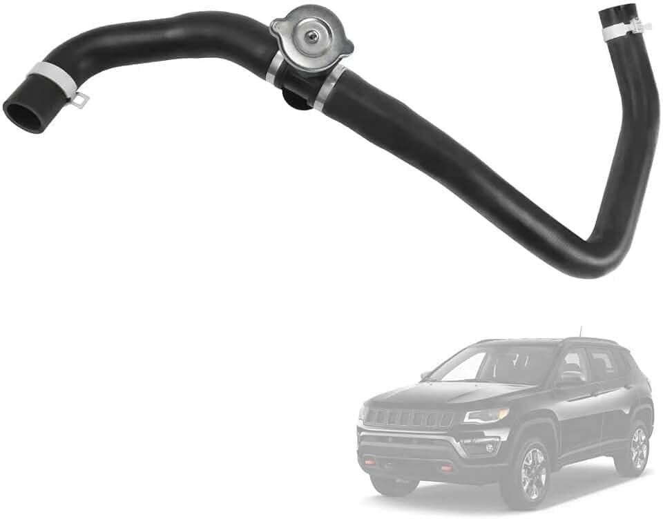 Upper Radiator Hose w/Cap Compatible with Jeep Compass 2.0L 2.4L 2007-2017
