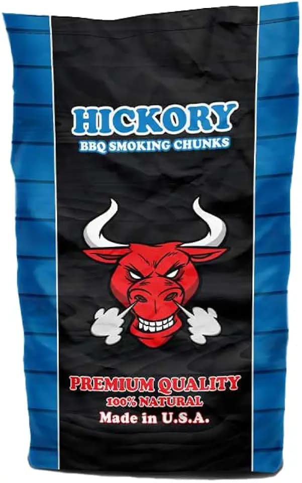 TORO - Chunks Hickory für Smoker und Grill, amerikanische Walnuss-Essenz, ideal für Rind, Schweinefleisch, Huhn und Fisch, langes Kochen, kräftiges Räuchern, 7,07 Liter