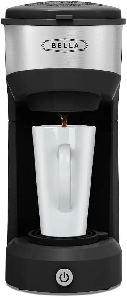 bella Dual Brew Single Serve Coffee Maker, Black