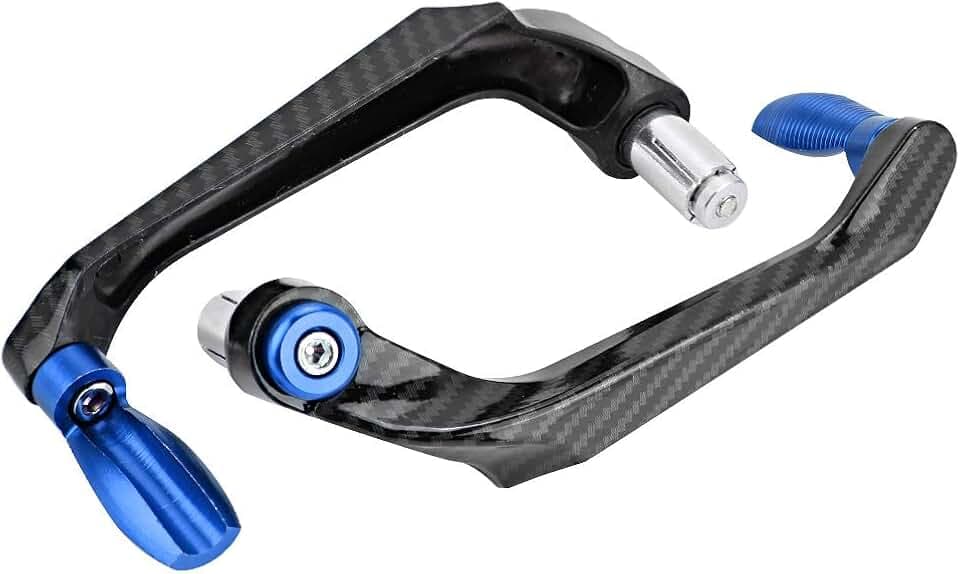 Motorrad Lenker Schutz 7/8'' 22 mm Universal Motorrad Hebelschützer (Blau)