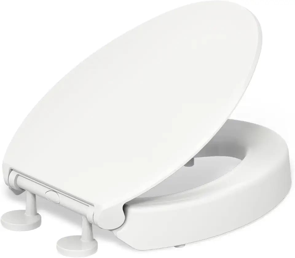 Kohler Hyten Toilettensitz, verlängert, mit Absenkautomatik, Weiß