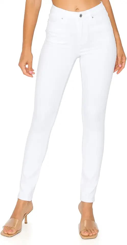 KHAKI & BLUE Women’s The Everyday Garment-Dyed Skinny Jeans – Soft Stretchy High Rise Comfy Casual Pants