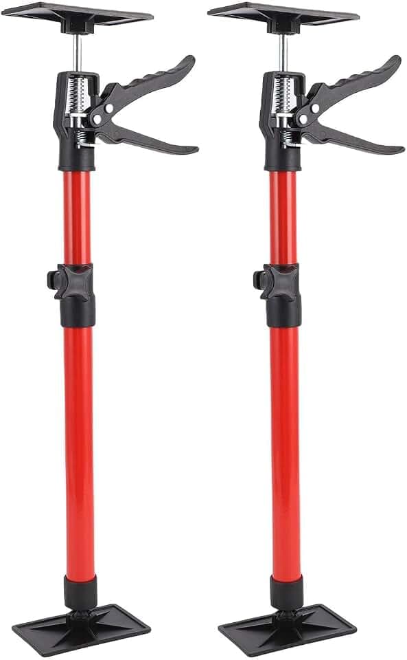 2 Stück Teleskop-Deckenstütze,Montagestütze,Stützen Höhenverstellbar für Sichere Abstützung bei Decken und Dachschrägen,Baustützen mit Tragfähigkeit bis 40 kg (50-115 cm)