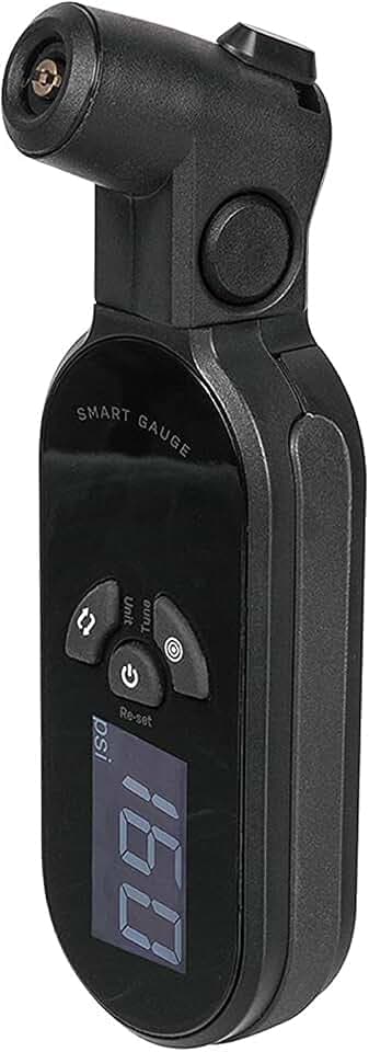 Topeak Pumpen-Zubehör SmartGauge D2X elegantes, leichtes und kompaktes Digital-Manometer für Presta-/Sclaverand- & Auto-/Schrader-Ventile, 15712016, Schwarz