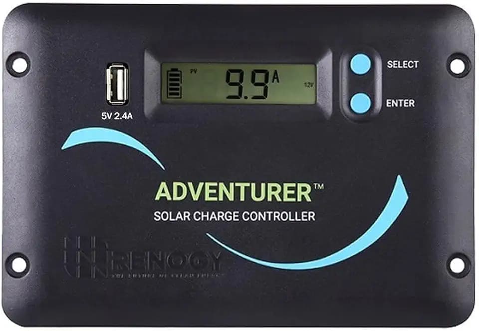 Renogy 12V/24V 30A Adventurer PWM Solar Charge Controller Negative Ground