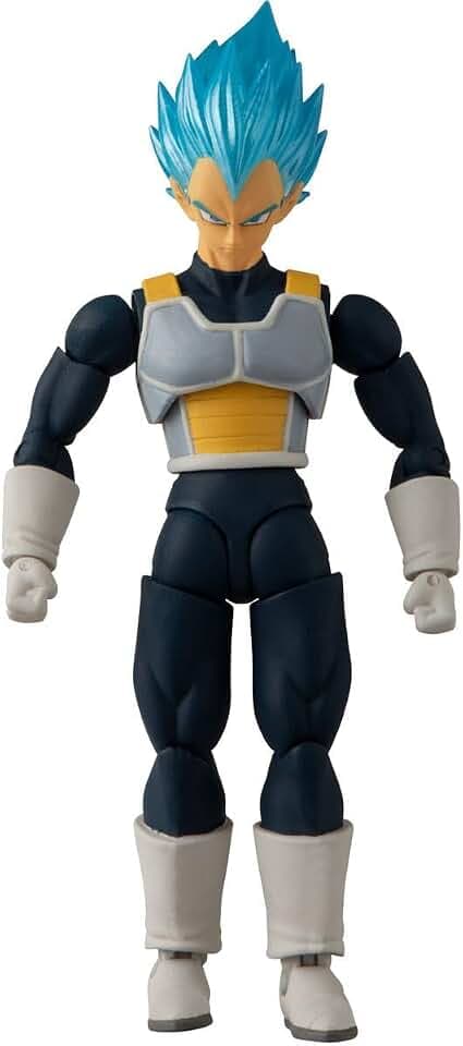 Bandai Namco - Dragon Ball Super - Super Saiyan Blue Vegeta, Dragon Ball Evolve 5" Action Figure