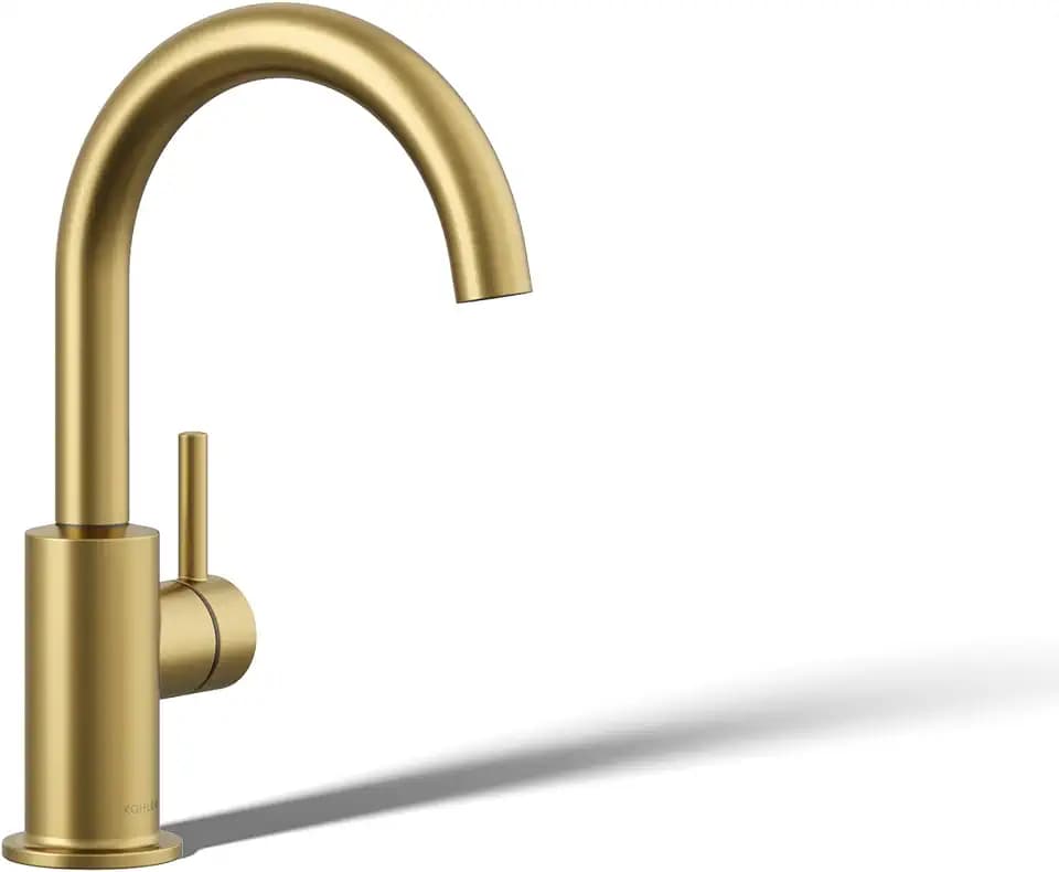 Kohler 26369-2MB Contemporary Beverage Faucet, Vibrant Brushed Moderne Brass