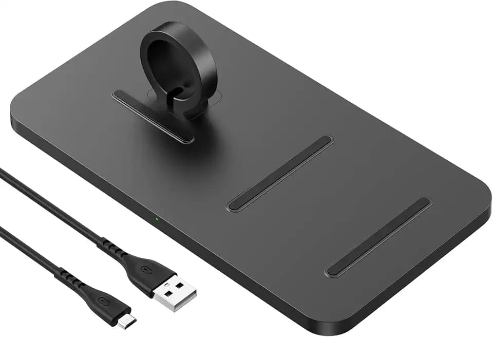 Drahtloses Ladegerät Qi Zertifiziertes 15W, schwarz, Drahtloses Ladegerät Schnelles drahtloses Aufladen Pad, für i Phone