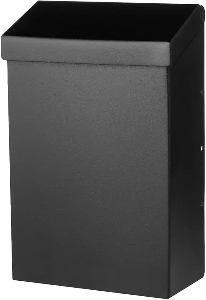 Architectural Mailboxes Modern Heritage Wall Mount Mailbox, Black, Small