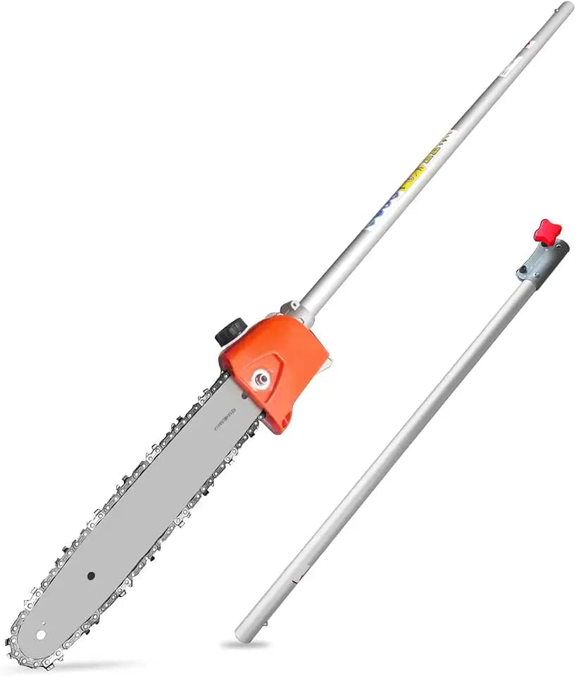 Pole saw Attachment + Trimmer Extension Assembly -Sliver