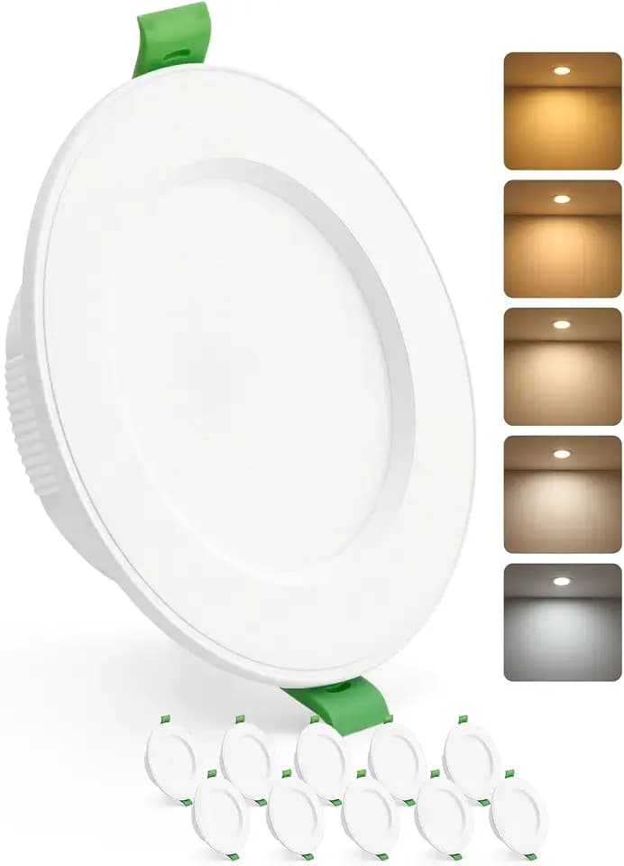 HOMEOW LED Einbaustrahler 230V 80mm – 100mm Lochmaß, 7W LED Spots