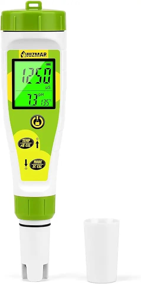 UIUZMAR pH und EC Messgerät Grow, PPM und pH Messgerät für Hydrokultur