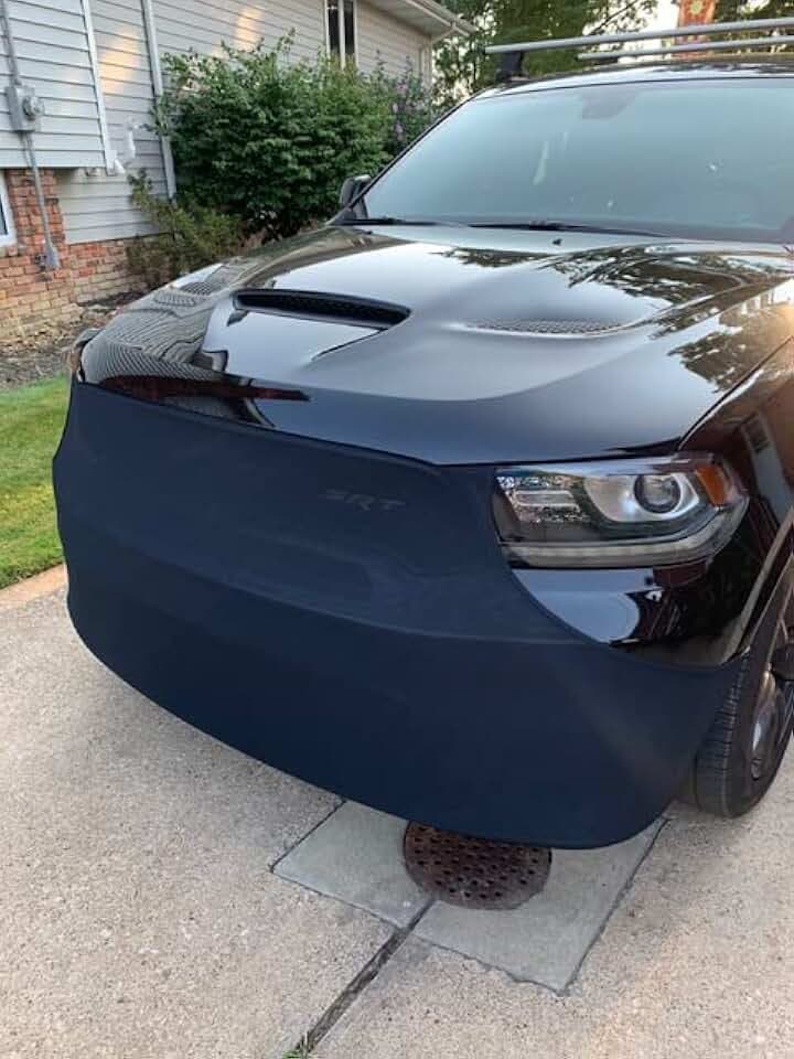 2019-2026 Durango Front Bra/Black - NoviStretch Front Bra High Tech Stretch Mask Compatible for Dodge Durangos