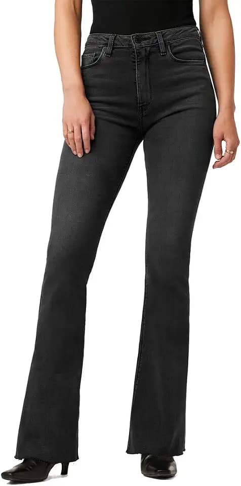 Hudson Womens Holly High-Rise Petite Flare Jean