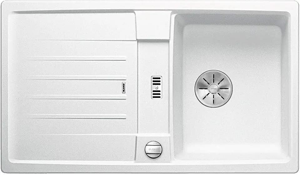 BLANCO 524904 Lexa 45 S Küchenspüle, weiß, 45 cm Unterschrank