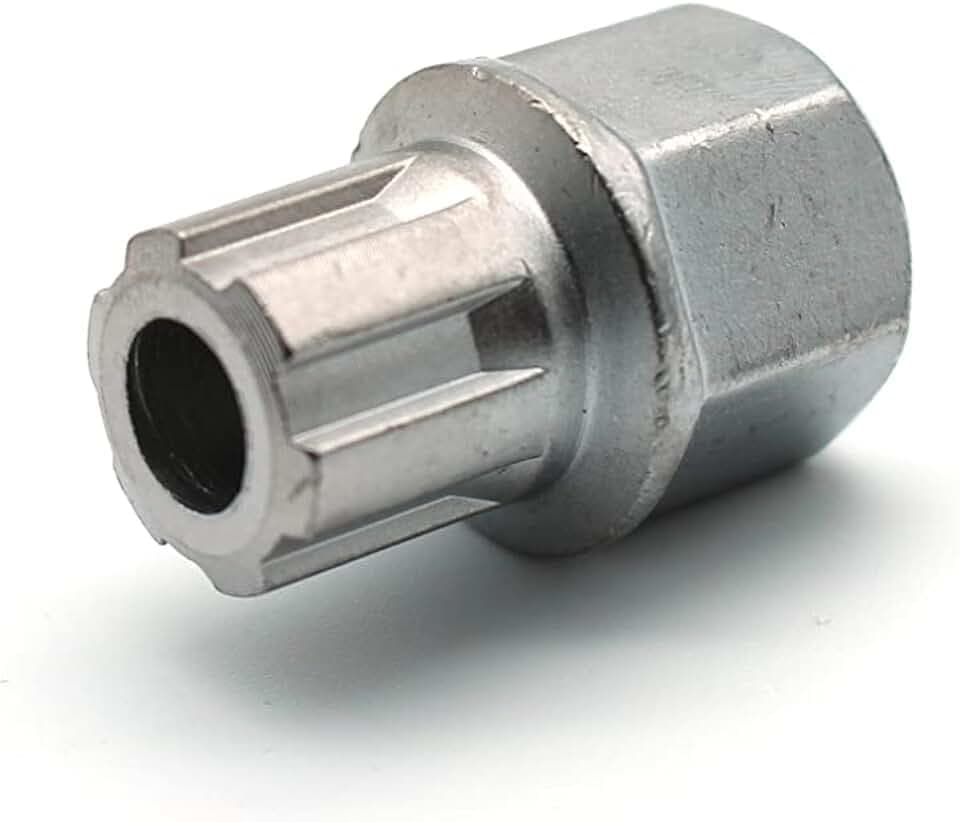 TEMO 51/6Pt Anti-Theft Wheel Lock Lug Nut Removal Socket Key for Vw Audi