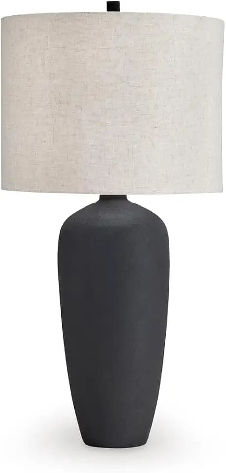 Signature Design by Ashley Ryenburg Table Lamp, 31.25" Tall Black Metal