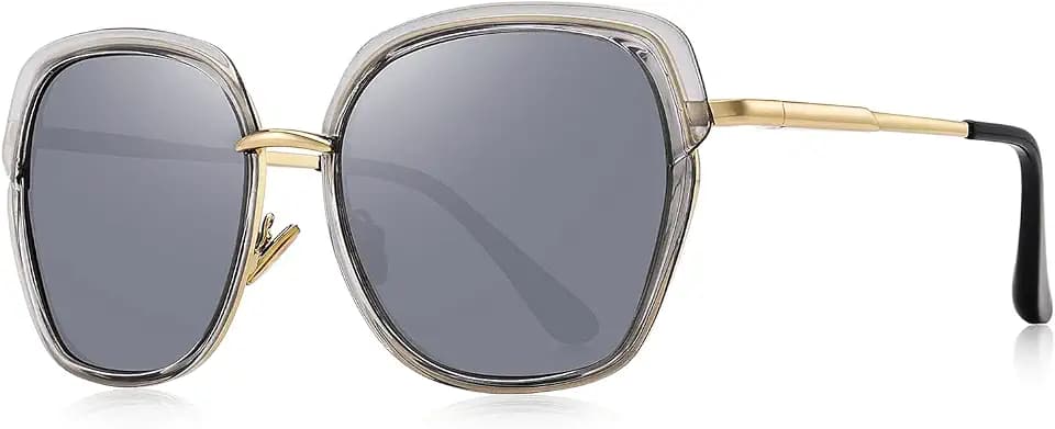 Oversized Square Sunglasses for Women UV400 Polarized O6371