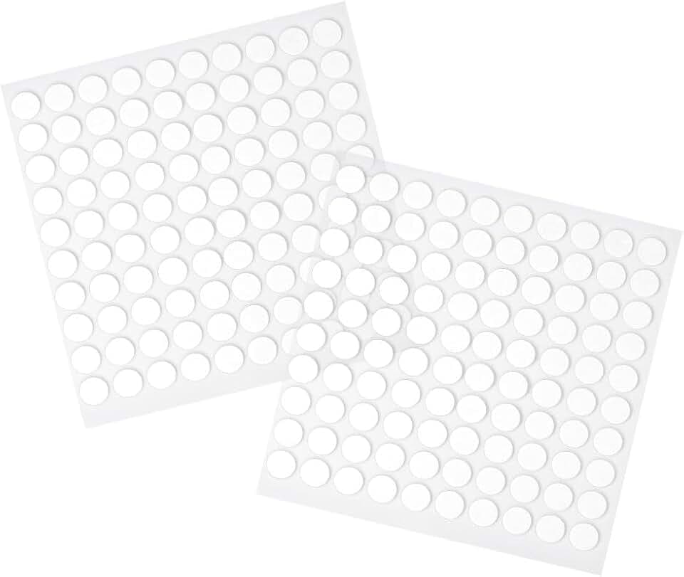 Ideen mit Herz | Ultra-Haft-Klebepunkte | Ø1cm | 1mm stark | Klebe-Pads transparent | Aufkleber doppelseitig klebend | DIY | 200 Stück