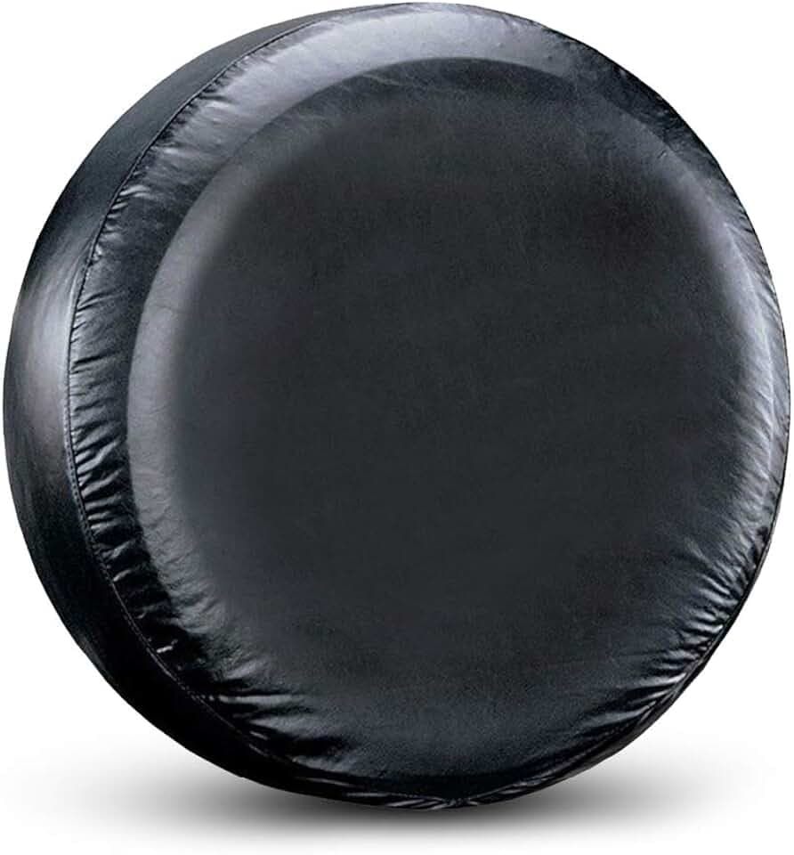 Spare Tire Cover Fit for Your SUV, Jeep, RV, Trailer, Truck, Waterproof Dust-Proof PVC Leather Tire Covers (17 inch for Diameter 31.49” - 32.68”)