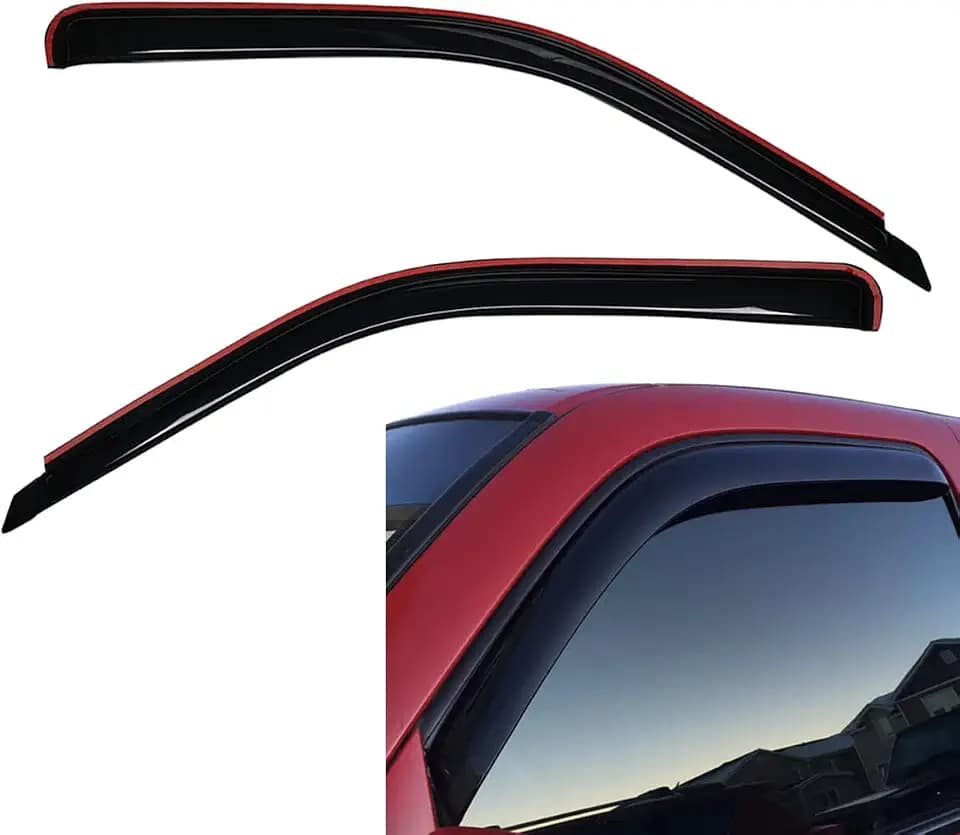 Lightronic Extra Durable in-Channel Vent Window Visor, Fits 1999-2006 Chevrolet Silverado & GMC Sierra 1500/1500 HD/2500/2500 HD & 3500, 2007 Classic Models, Regular/Extended/Crew Cab, Smoke, 2-Pcs