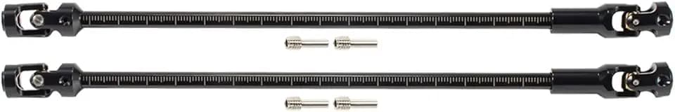2pcs Steel Driveshaft 68-229mm Cut-to-Length for 1/10 SCX10 RC Crawler