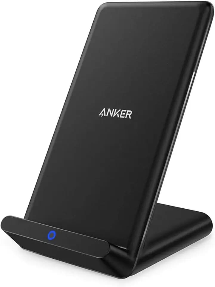 Anker PowerPort Wireless Charger, Qi-Zertifizierter Kabelloser Ladeständer für iPhone XS Max/XR/XS/X / 8/8 Plus, Samsung Galaxy S9/ S8 / S8 Plus / S7 / Note 8，Nexus, HTC, LG und viele mehr