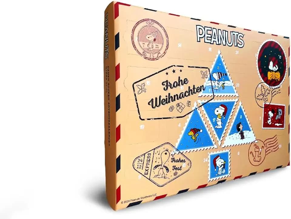 PEANUTS ® | Original Adventskalender | 12 Paar Socken Für Frauen und Herren | Weihnachtskalender Füßlingen + Langen Socken | OEKO-TEX ® (DE/NL/SE/PL, Numerisch, 37, 41, Regular, Regular, Mehrfarbig)