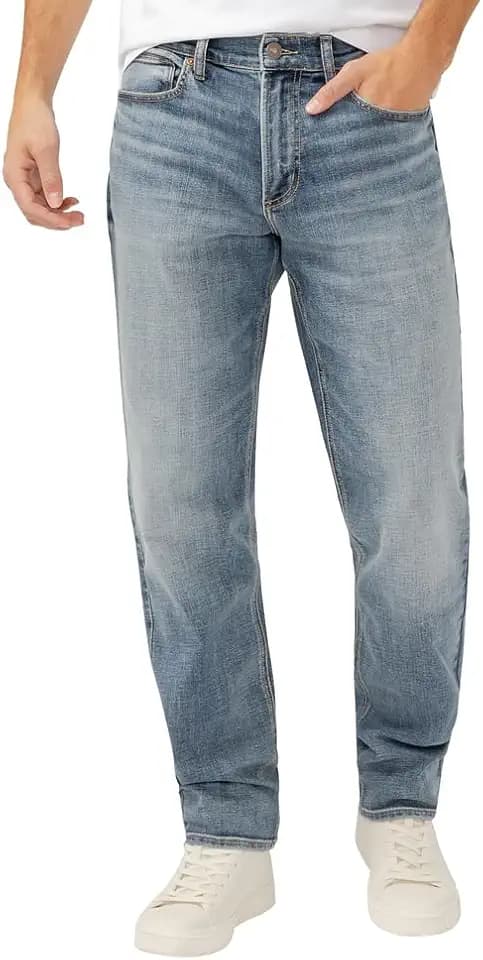 Silver Jeans Co. Men's Eddie Athletic Fit Tapered Leg Jeans