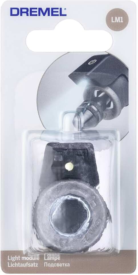Dremel Lichtmodul, LED Licht-Vorsatzgerät für gute Sicht beim Arbeiten mit Dremel Multifunktionswerkzeugen