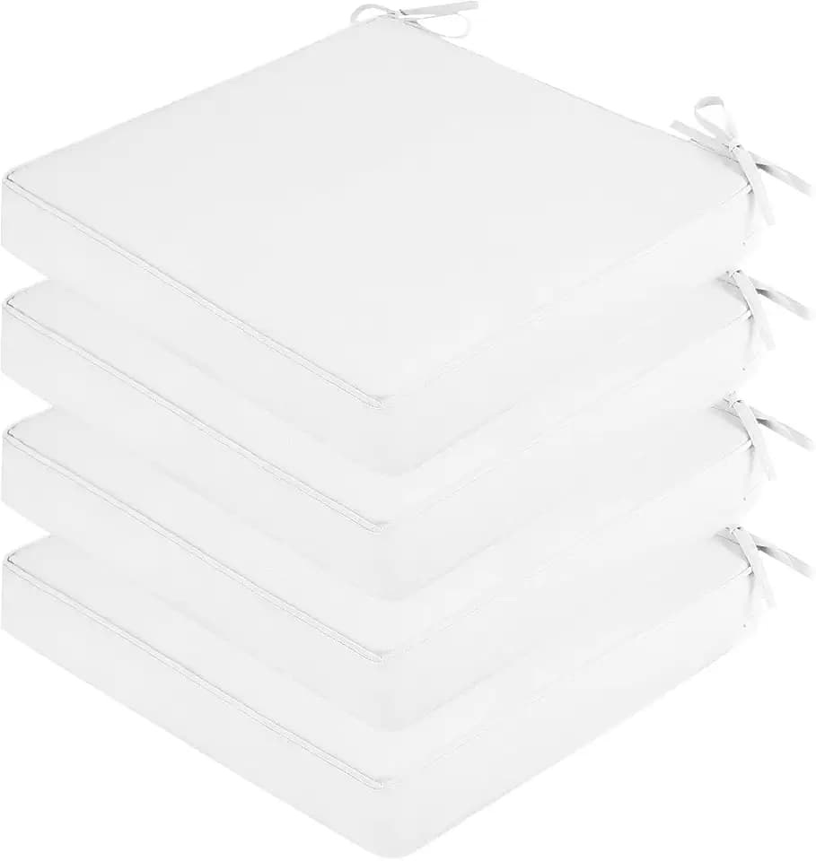 SK Studio Outdoor Chair Cushions Set of 4, Waterproof Patio Seat Cushions
