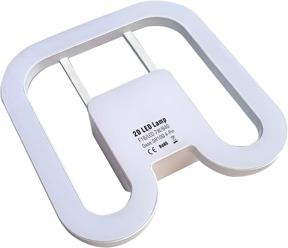 IHYCTV GR10q 4-Pin LED 2D Leuchte 7W, 4000K, EVG/KVG kompatibel, 1er Pack