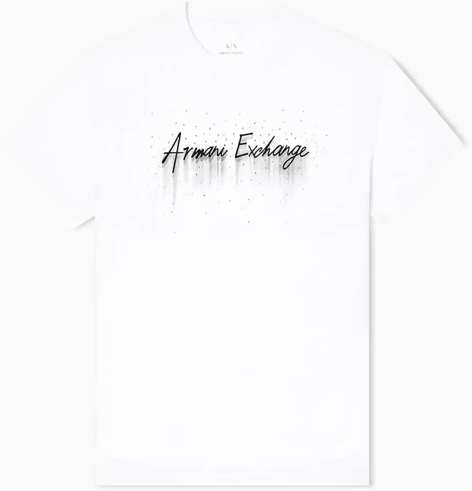 Armani Exchange Men's Night Lab Embellished Logo Tee