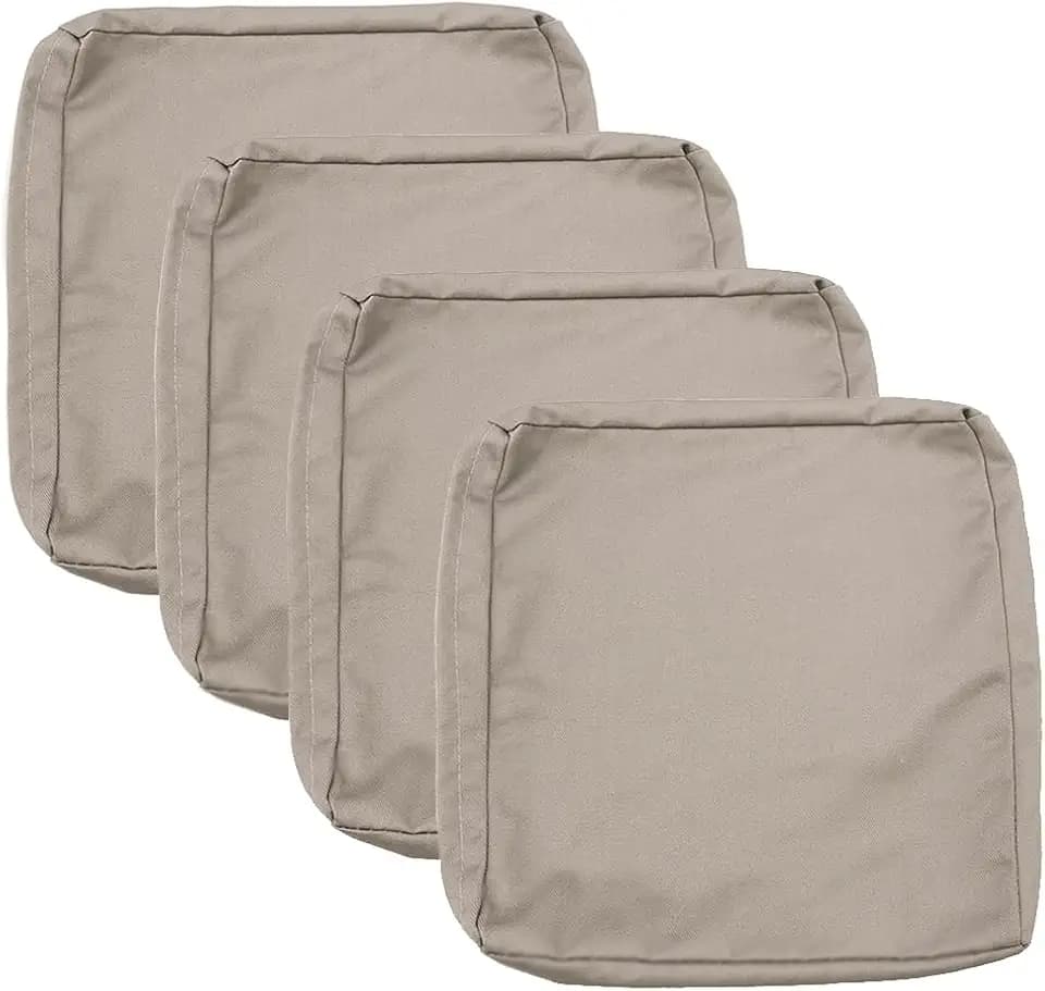 Sqodok Patio Cushion Cover 21x19 inch, 4Pack Sofa Cushion Cover Replacement