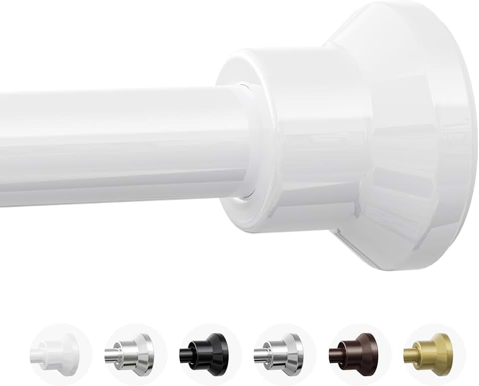 Chrsouly Shower Curtain Rod, 31-102 Inch Adjustable Tension Shower Rod
