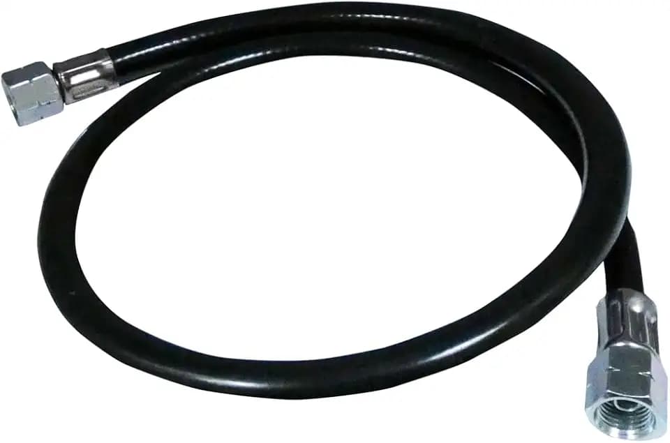 Enders® Gasschlauch 80 cm Black, beidseitig G 1/4'' LH, mit Überwurfmutter, innen Ø 6,3 mm, Winterfest bis -30 °C, Gasanschluss für Gasdruckregler, Gasgrills & Campingkocher, DE/AT, schwarz, #1501