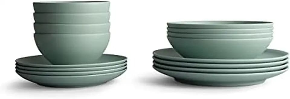 Year & Day Outdoor 16 Piece Plant Derived Dinnerware Set, Dish Set for 4