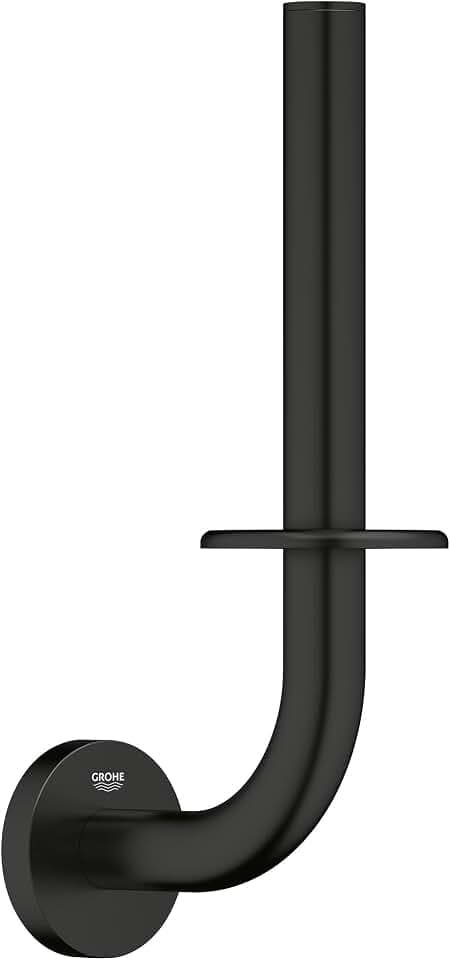 GROHE 403852431 Essentials Spare Toilet Paper Holder, Matte Black