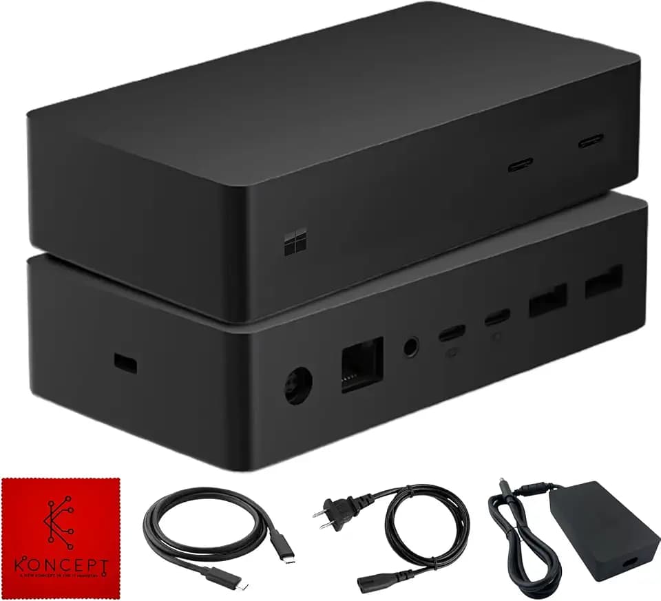 Koncept Surface Dock 2 1917 for Microsoft Replacement - Surface Pro Docking Station with USB-C to C Cable & 199 - Compatible for Surface Pro 4/5/6/7, Laptop 1/2/3/4 (New)