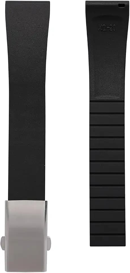 Cut-to-Size FKM Rubber Replacement Watch Band, 18mm 19mm 20mm 21mm 22mm