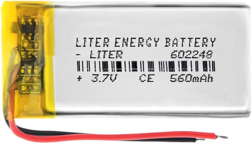 Akku 602248 LiPo 3.7V 560mAh 2.072Wh 1S 5C Liter Energy Battery Polymer Batterien Schutzplatine für Elektronik Wiederaufladbar - Nicht geeignet für Funksteuerung 50x22x6mm (560mAh|602248)