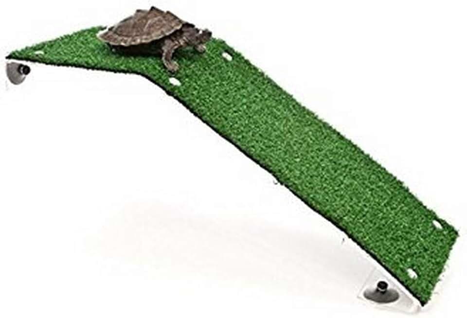 Penn-PLAX Reptology Turtle Basking Platform Ramp – Also Great for Frogs, Newts, Salamanders, and Axolotls – 17.5” x 6”