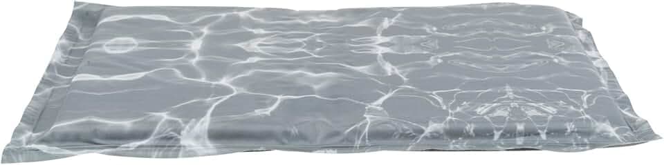 TRIXIE Kühlmatte Soft für Hunde, selbstkühlend – 50 x 40 cm, grau