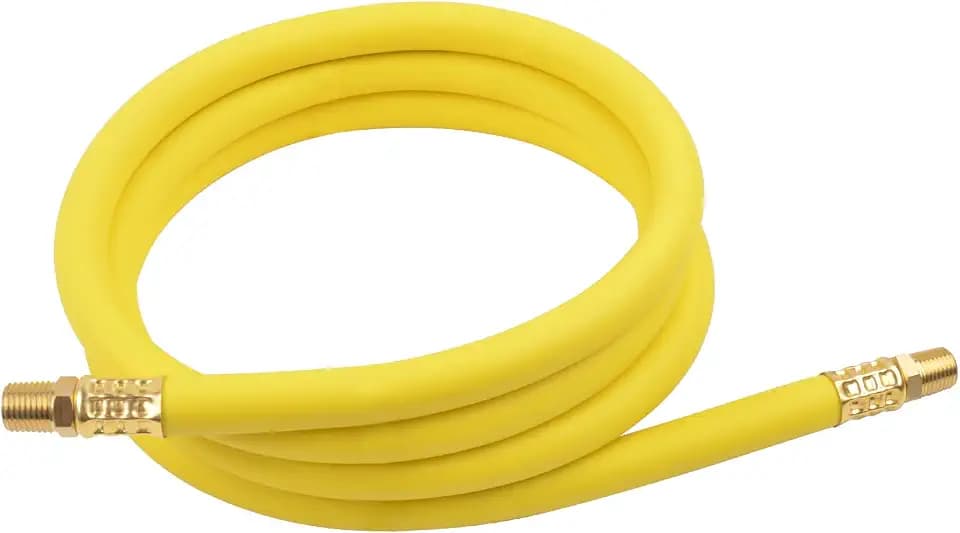 CRAFTSMAN 3/8-in x 6-ft Poly Hybrid Lead-In Air Hose, 300 PSI, Durable with Solid Brass Fittings for Air Compressors