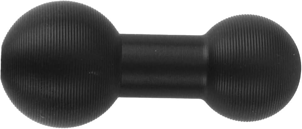 BOXOB 20mm to 17mm Ball Mount Arm, Black Aluminum Alloy Ball Adapter Extension Connector for Secure Attachment for Mounting Arm with 17mm Connections